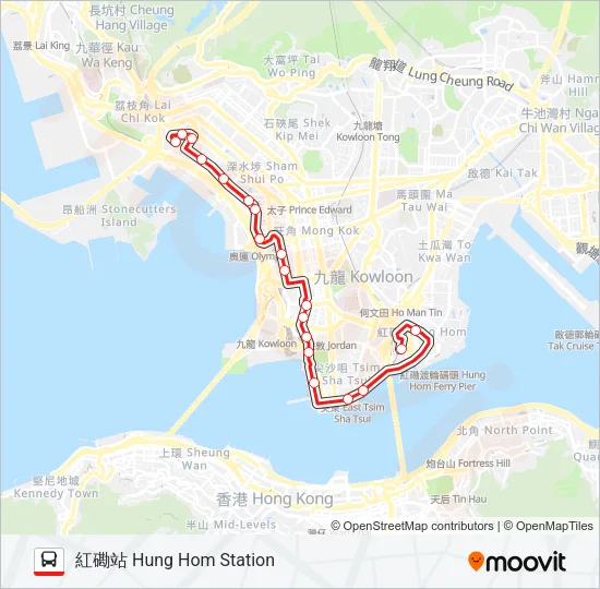 12P Bus Line Map