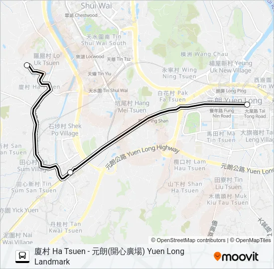 NR940 Bus Line Map