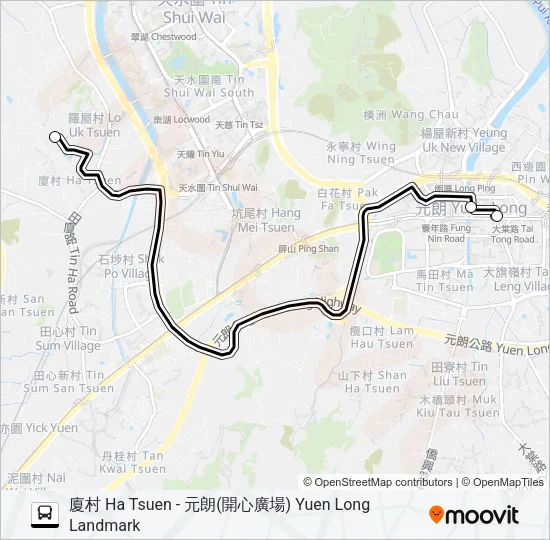 NR940 Bus Line Map