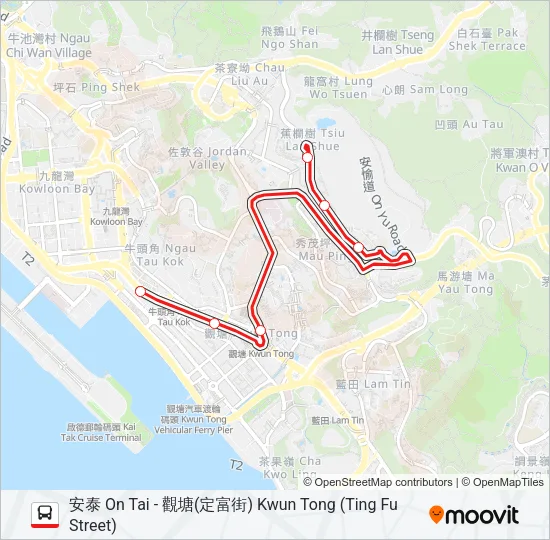 213B Bus Line Map