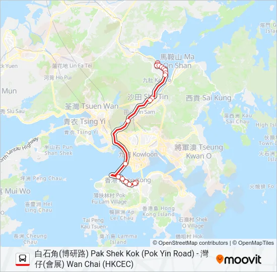 900 Bus Line Map