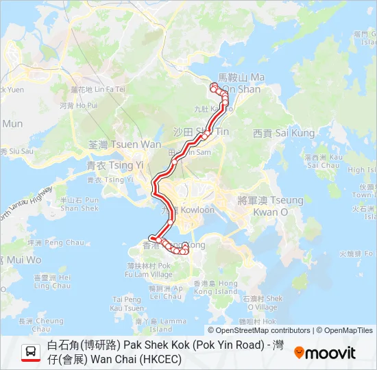 900 Bus Line Map