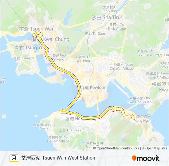 933 Bus Line Map