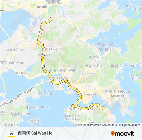 976 Bus Line Map