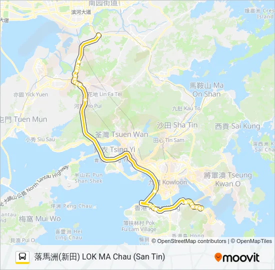 976 Bus Line Map