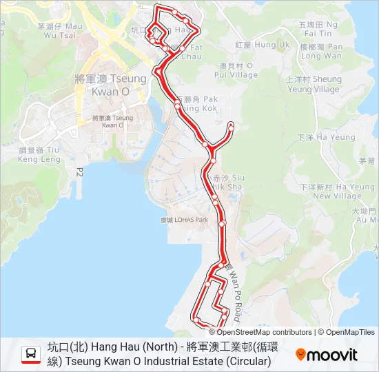 298F Bus Line Map