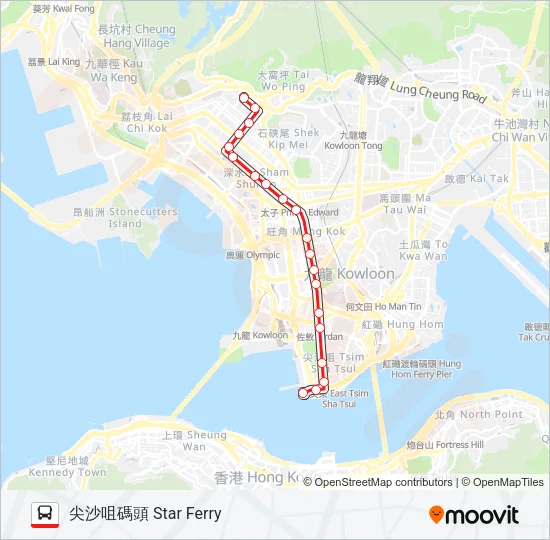 2 Bus Line Map