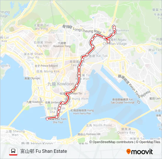 5 Bus Line Map