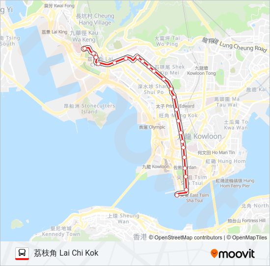 巴士6的線路圖