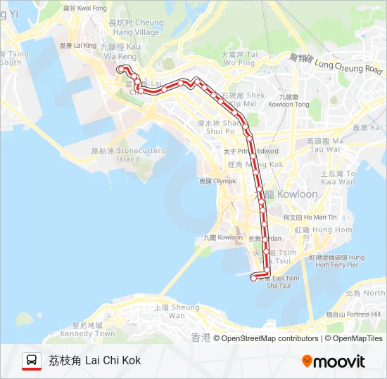 6 Bus Line Map