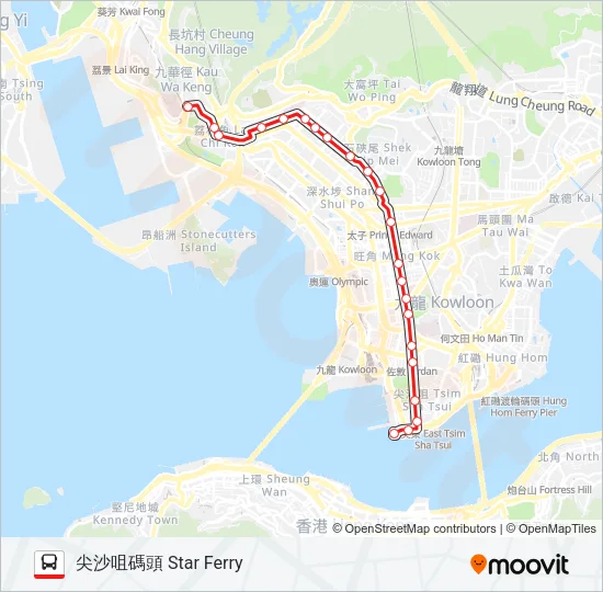 6 Bus Line Map