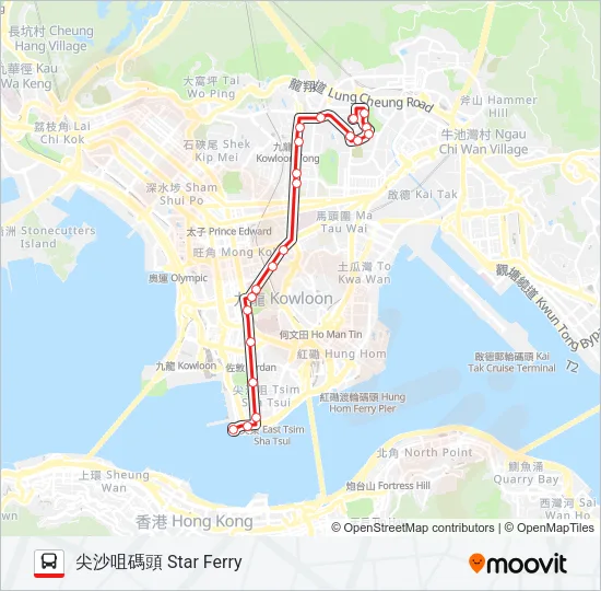 7 Bus Line Map