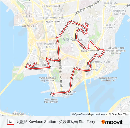 8 Bus Line Map