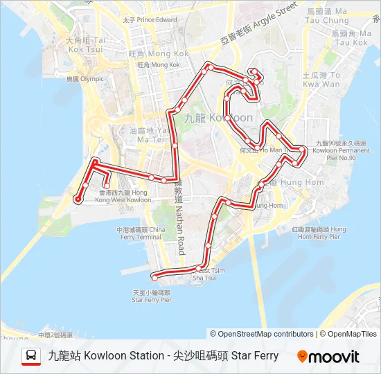 8 Bus Line Map