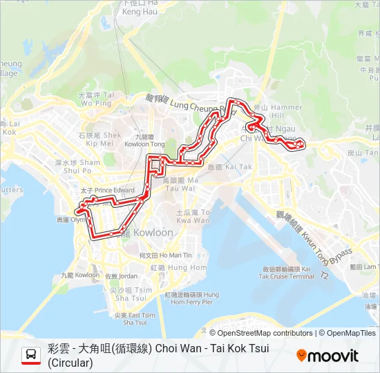 10 Bus Line Map
