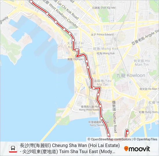 12 Bus Line Map