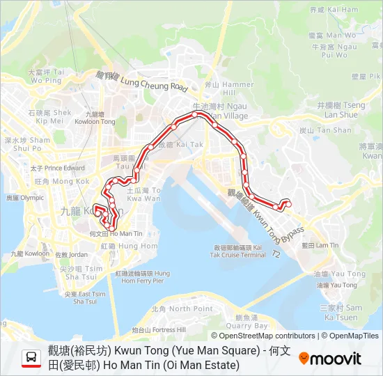 17 Bus Line Map