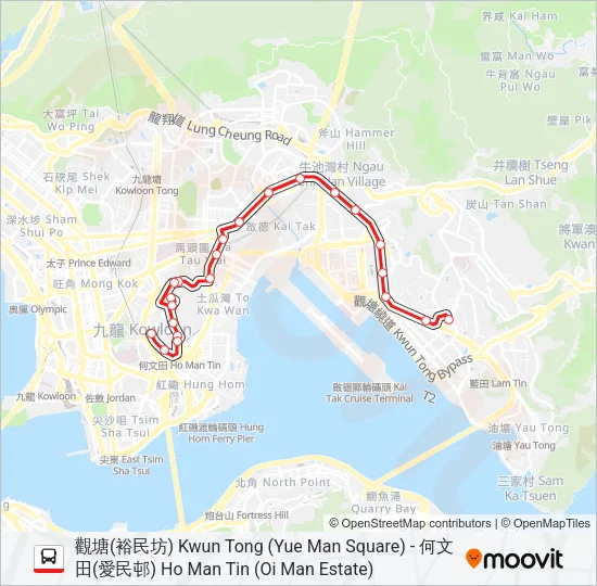 17 Bus Line Map