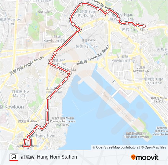 巴士21的線路圖