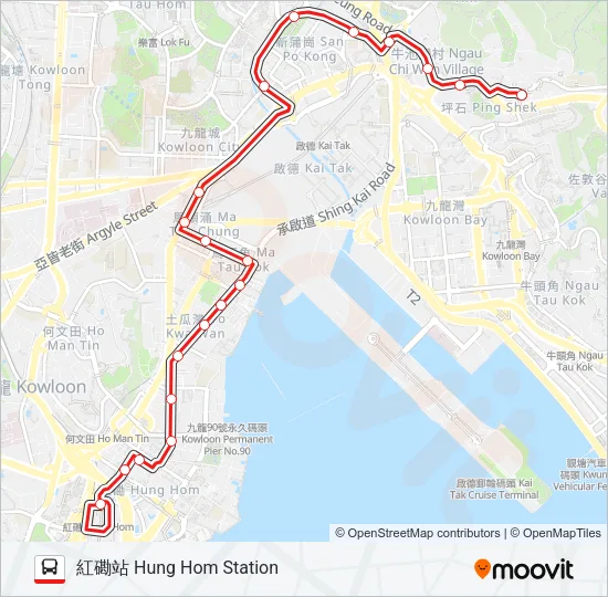 21 Bus Line Map