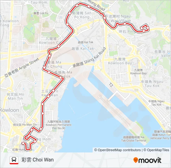 21 Bus Line Map