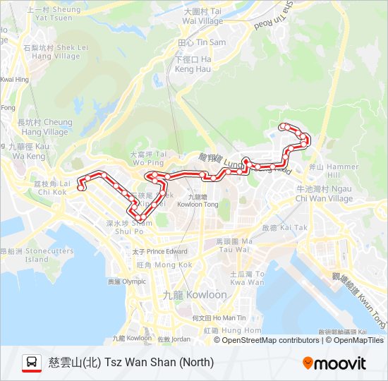 2F bus Line Map