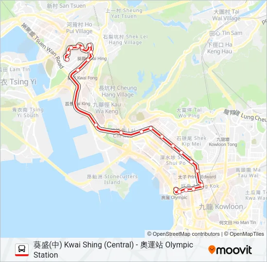 37 Bus Line Map