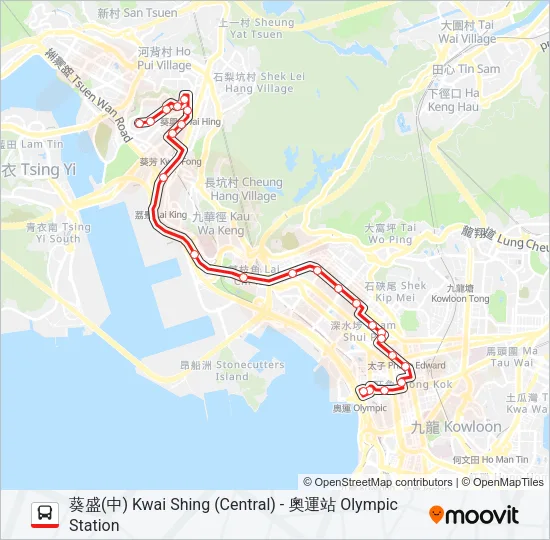 37 Bus Line Map