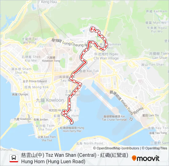 3B Bus Line Map