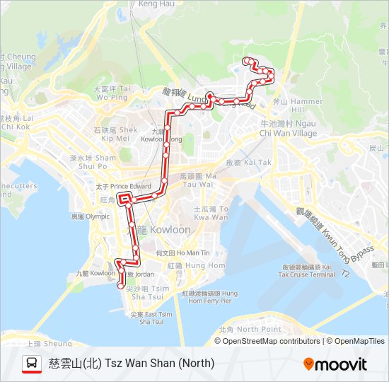 巴士3C的線路圖
