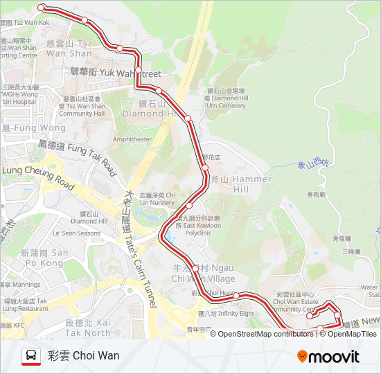 巴士3M的線路圖