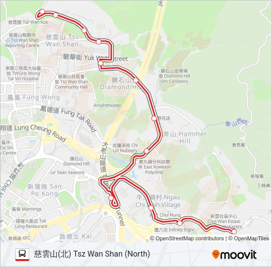 巴士3M的線路圖