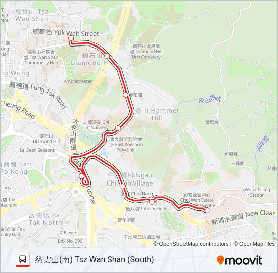 巴士3M的線路圖