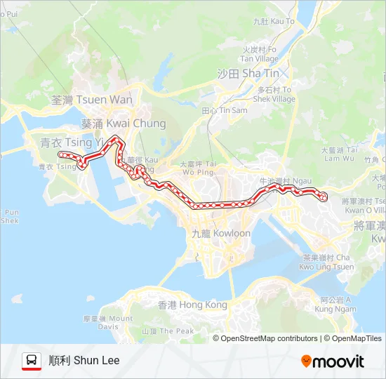 42 Bus Line Map