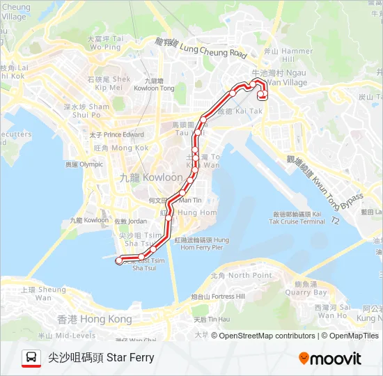 5A Bus Line Map