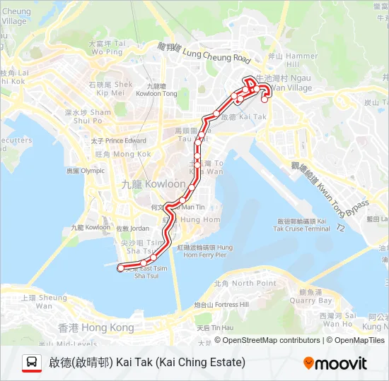 5A Bus Line Map