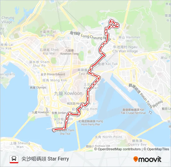 5C Bus Line Map