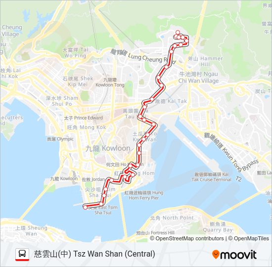 5C Bus Line Map