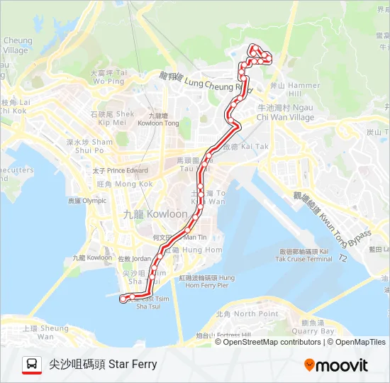 5P Bus Line Map