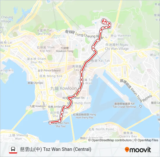 5P Bus Line Map