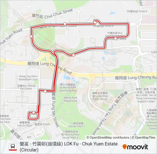7M Bus Line Map