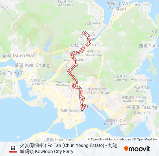 85 Bus Line Map