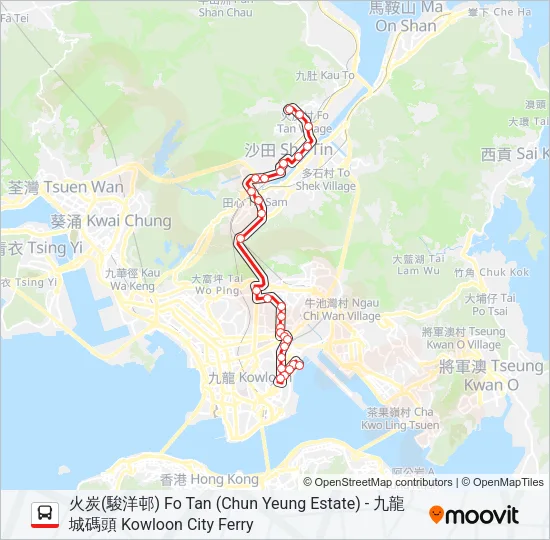 85 Bus Line Map
