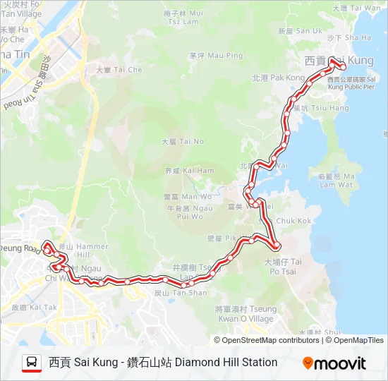 92 Bus Line Map