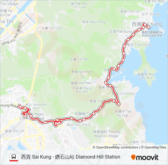 92 Bus Line Map