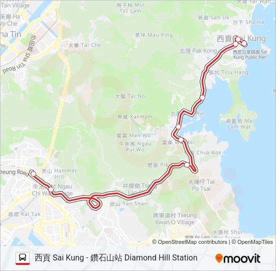 92 Bus Line Map