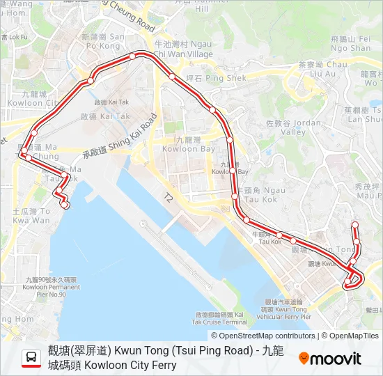 11B Bus Line Map