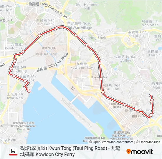 11B Bus Line Map