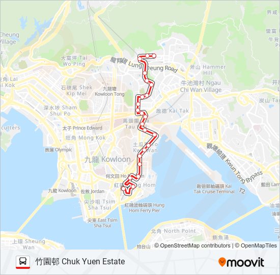 11K bus Line Map