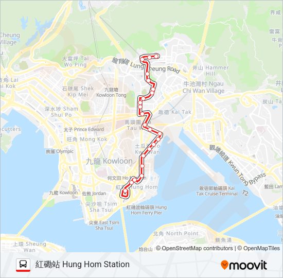 巴士11K的線路圖